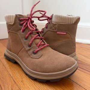 Ryka Brunswick Water Repellent Lace Up Side Zip Ankle Boots Women’s Size 7.5